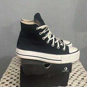 Converse Black and White High-Top Sneakers